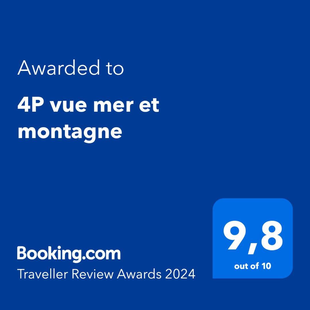 4P Vue Mer Et Montagne Ментона Экстерьер фото